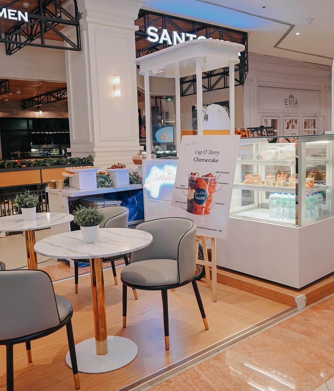 Fédici Evia store interior with Cup o'Berry display counter